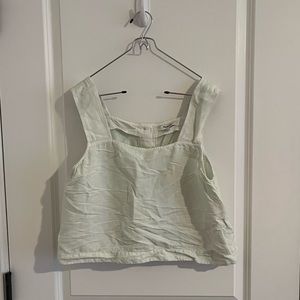 Madewell Linen Cropped Tank Top